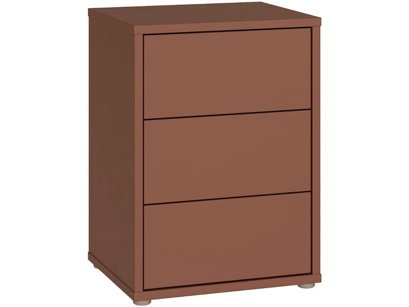 Nachttisch ALICE SPRINGS 3 Schubladen 49.8x41.5x68.7cm terrakotta dekor