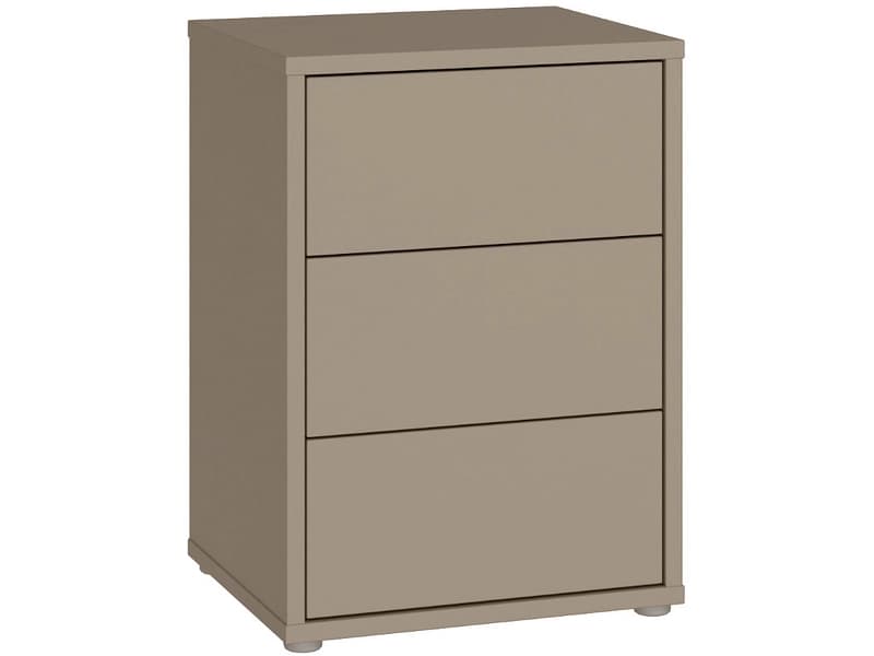 Nachttisch ALICE SPRINGS 3 Schubladen 49.8x41.5x68.7cm taupe dekor