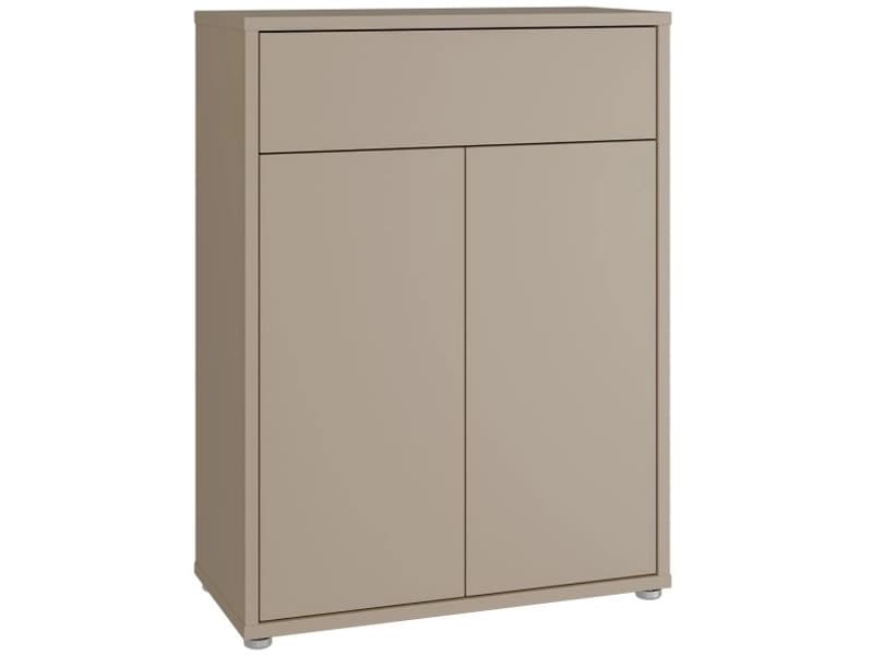 Kommode ALICE SPRINGS 2 Türen 1 Schublade 34.9x74.5x99.1cm taupe dekor