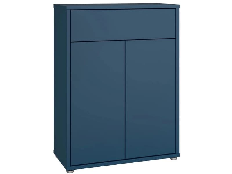 Kommode ALICE SPRINGS 2 Türen 1 Schublade 34.9x74.5x99.1cm dunkelblau dekor