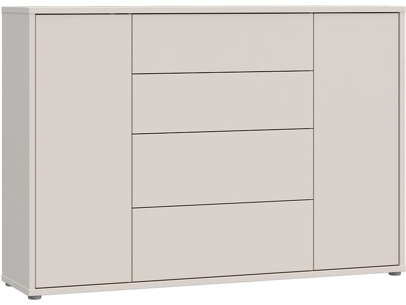 Kommode ALICE SPRINGS 2 Türen 4 Schubladen 34.9x144.2x99.1cm sand dekor