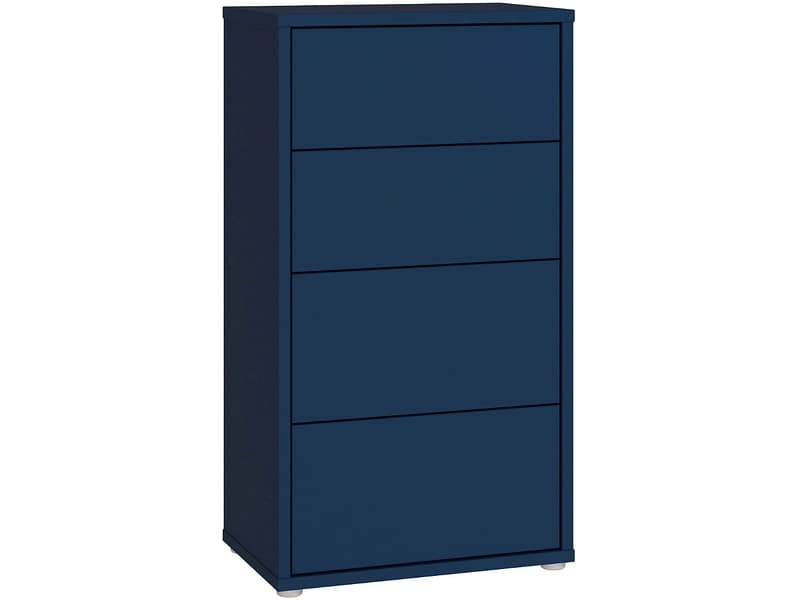 Kommode ALICE SPRINGS 4 Schubladen 34.9x54.8x99.1cm dunkelblau dekor