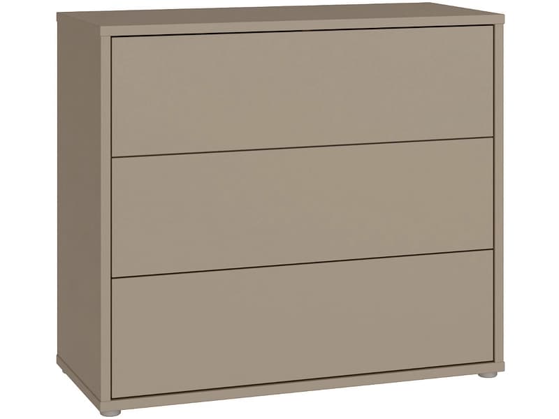 Kommode ALICE SPRINGS 3 Schubladen 41.5x94.8x83.1cm taupe dekor