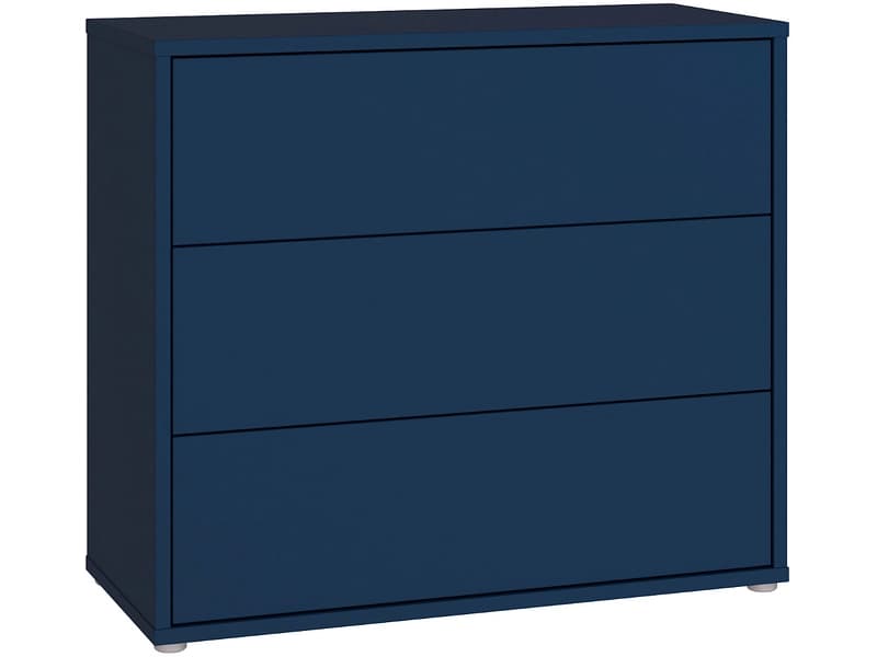 Kommode ALICE SPRINGS 3 Schubladen 41.5x94.8x83.1cm dunkelblau dekor