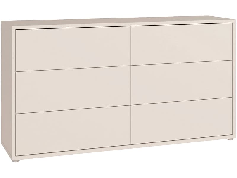 Kommode ALICE SPRINGS 6 Schubladen 41.5x154.5x83.1cm sand dekor