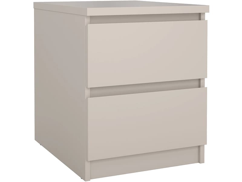 Nachttisch NAIA 2 Schubladen 40.4x50x49.5cm kaschmir matt