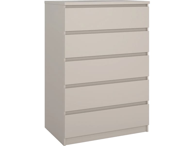 Kommode NAIA 5 Schubladen 50x77x111.3cm kaschmir matt