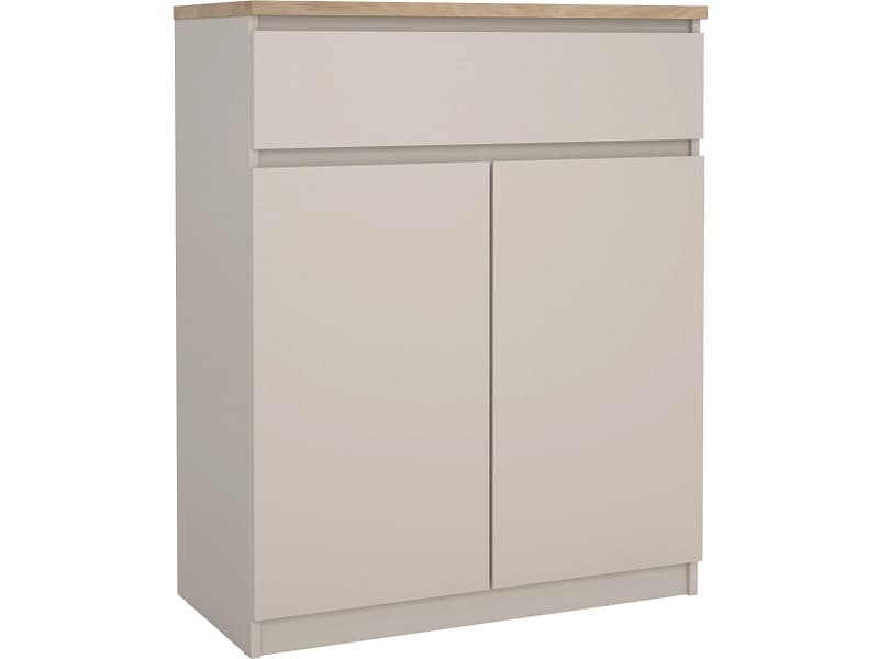 Kommode NAIA 2 Türen 1 Schublade 40x80.4x100.4cm kaschmir matt