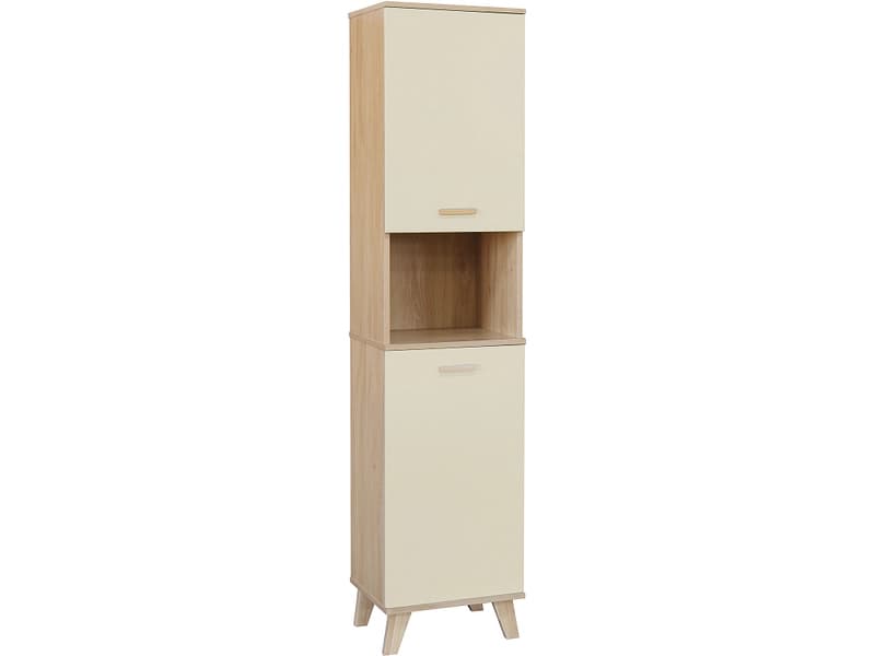 Badezimmer-Aufbewahrungssäule ELGIN Beige