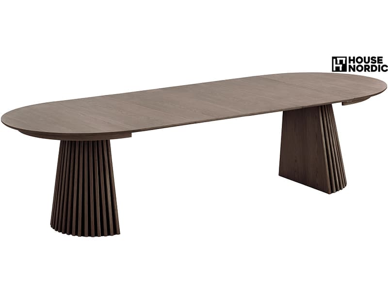 HOUSE NORDIC Tisch ausziehbar OSAKA 200-250-300x120x75cm rotbraun