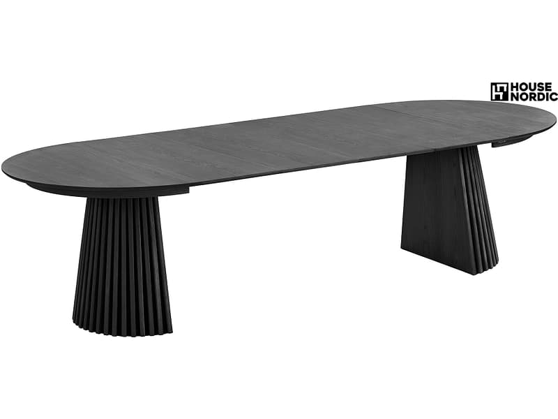 HOUSE NORDIC Tisch ausziehbar OSAKA 200-250-300x120x75cm schwarz
