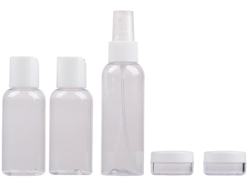 DUNLOP Reiseflaschen-Set 10cl plastik durchsichtig 5-teilig