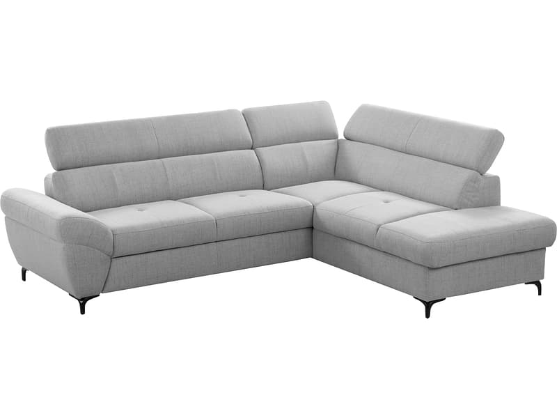 Ecksofa MEMPHIS Stoff grau