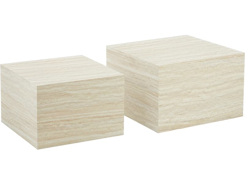 Set für Couchtische KEMI 60x60x40cm beige