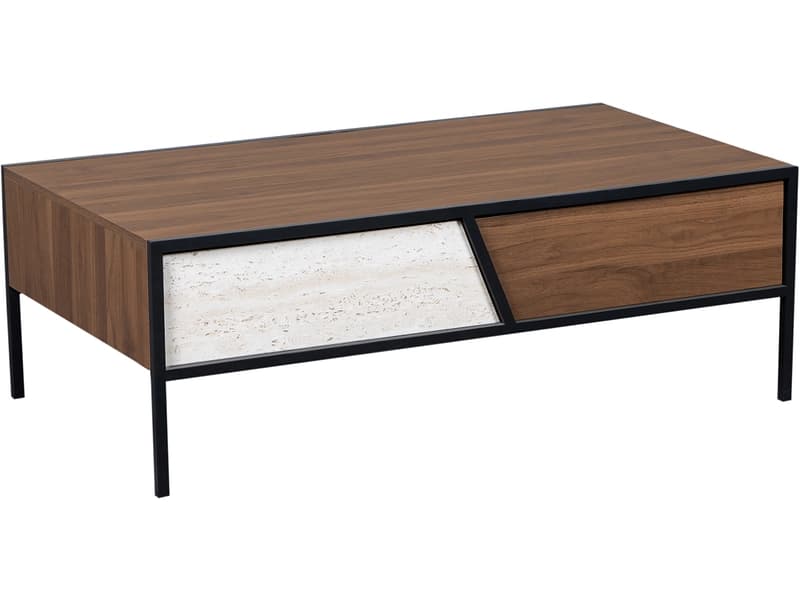 Couchtish ISALIA 63.5x114.5x40cm nussbaum