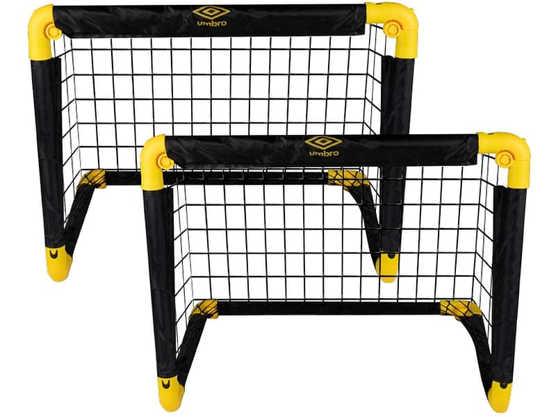 UMBRO Set mit 2 Mini-Fußballtoren schwarz
