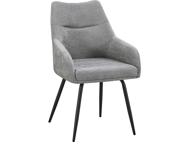 Stuhl RIDGE Stoff grau