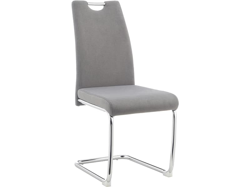 Stuhl FLORI II Stoff grau