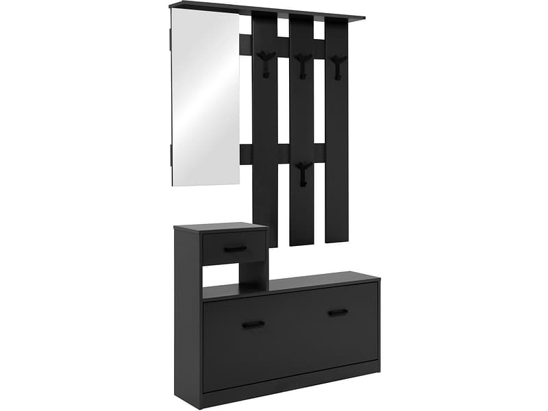 Garderobe LUMI 100x25x180cm anthrazit