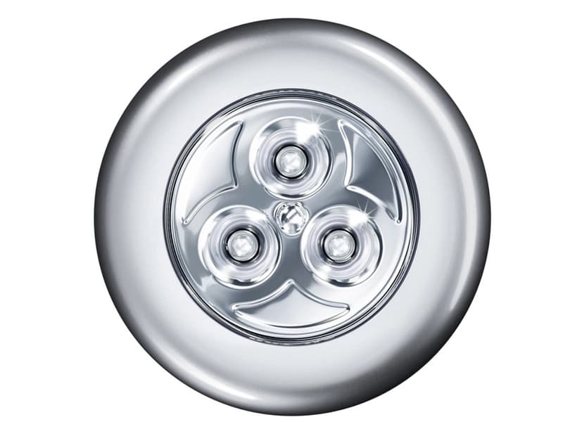 3 Spots LED 6.8cm 0.23W silber