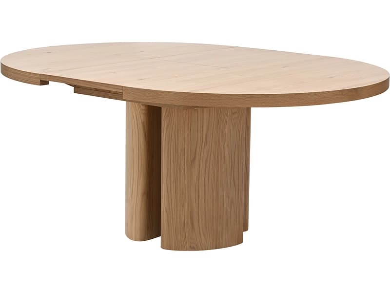 NOMAÏ Tisch ausziehbar RONDA 130-175x130x76cm eiche