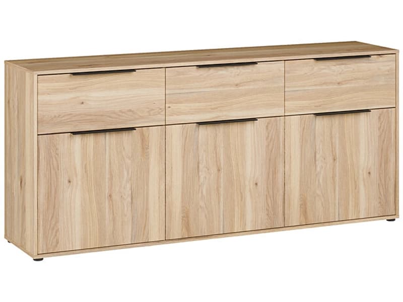 Sideboard ORKNEY 3 Türen 3 Schubladen 41.4x182.6x81.7cm holz dekor
