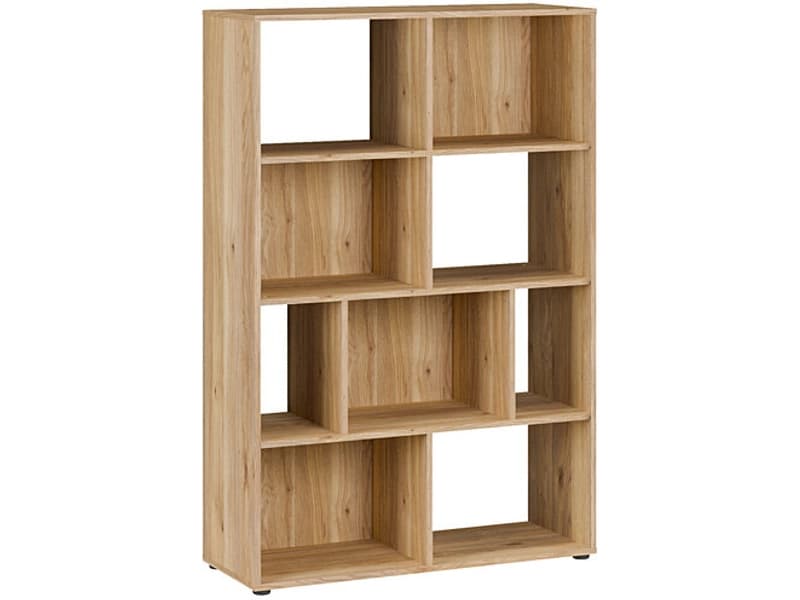 Regal ORKNEY 94.7x34.8x138.6cm 4 Fächer 5 Tablare holz