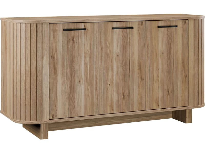 Sideboard FORMSWIFT 3 Türen 50.2x164.8x88.1cm holz dekor