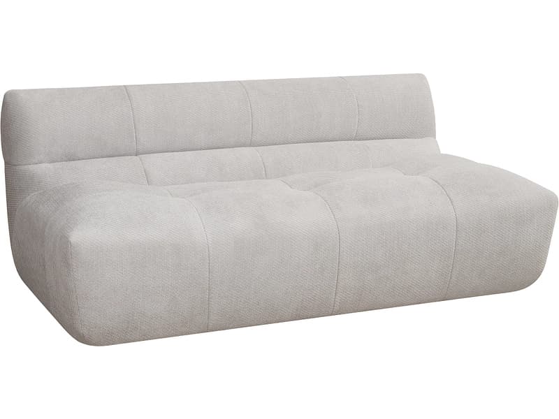 Vakuum-3-Sitzer-Sofa FLOOYO LUCCIO Cord-Stoff beige