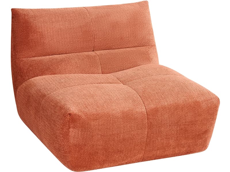 Vakuum-1-Platz-Element FLOOYO LUCCIO Cord-Stoff terrakotta