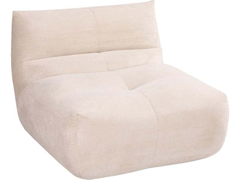 Vakuum-1-Platz-Element FLOOYO LUCCIO Cord-Stoff beige