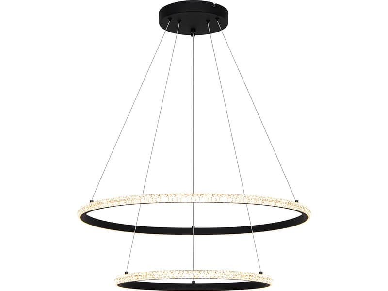 Hängelampe RUBIS LED variable Intensität 61x120cm 22W schwarz