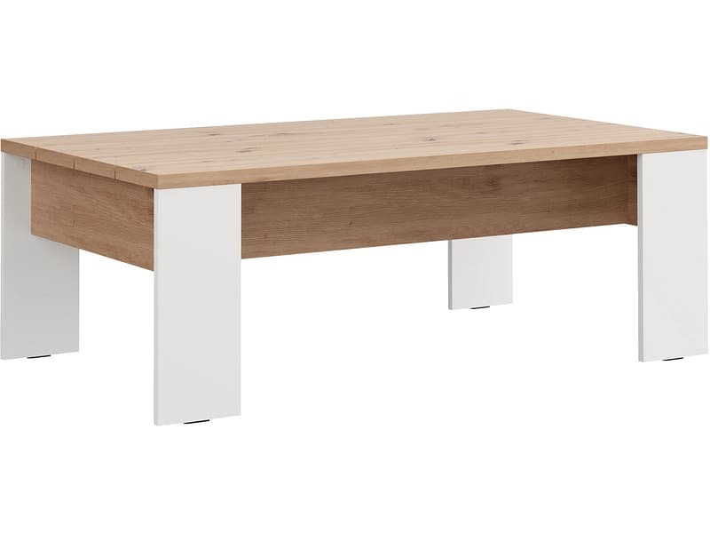 Couchtish MONTESE 66.5x120x42.5cm artisan eiche