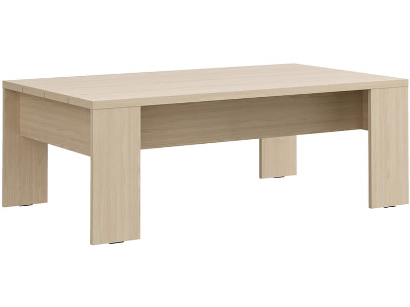 Couchtish MONTESE 66.5x120x42.5cm eiche gebleicht