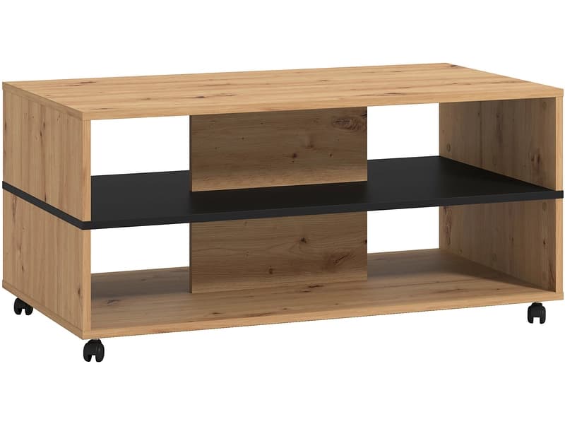 Couchtish SAVIO 54.5x101x47.5cm artisan eiche
