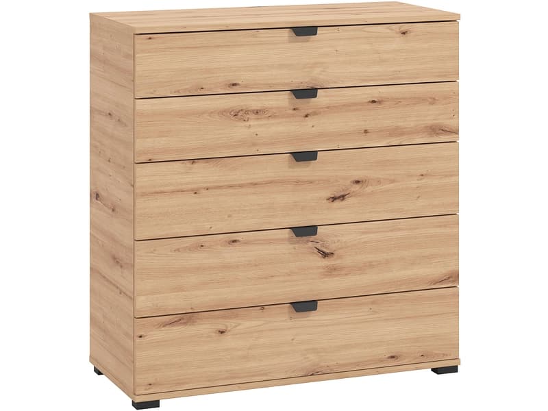 Kommode DUERO 5 Schubladen 40x90x95cm artisan eiche melamin