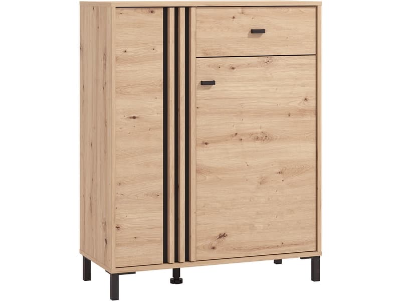 Schuhschrank LAVAL 86.5x40x109.5cm artisan eiche