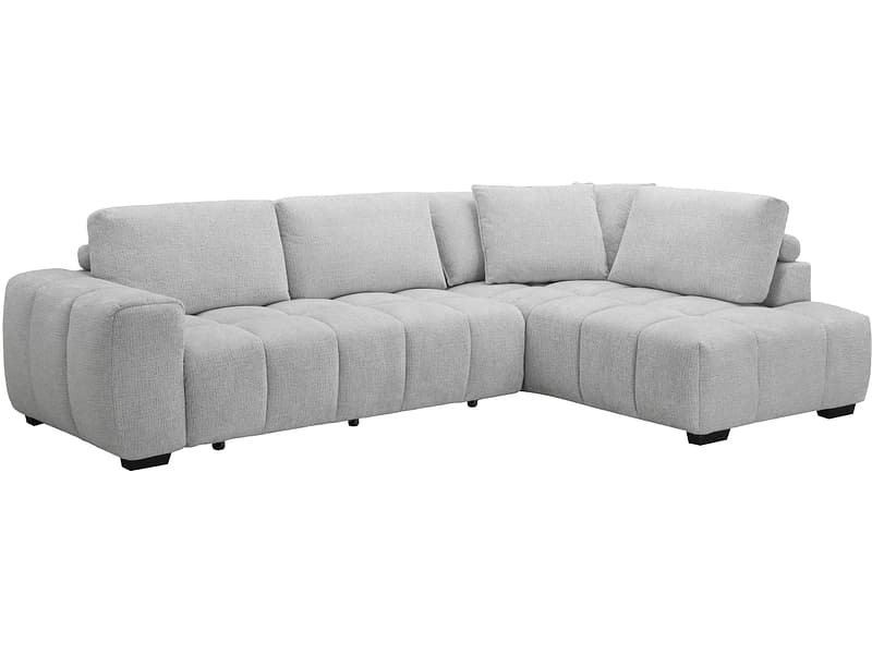 Ecksofa BYBY II Stoff grau