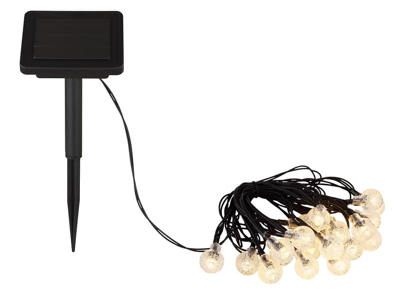 Solarlampe LED HELENA 1.8cm x 1.8cm 0.06W schwarz