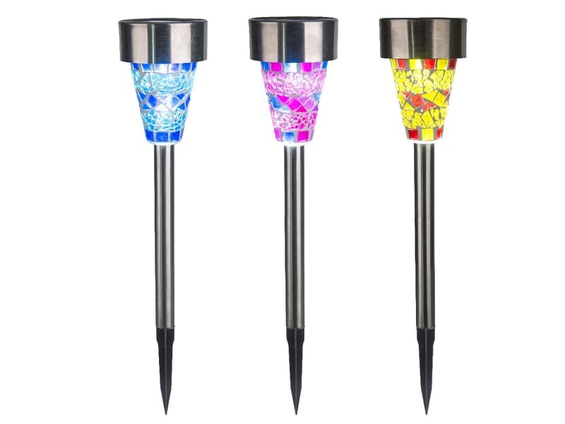 Solarlampe LED LEONIE 7.3cm x 38.7cm 0.06W mehrfarbig