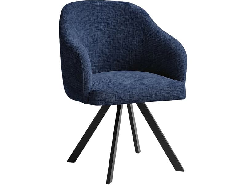 BOBOCHIC Stuhl SOPHIE Stoff dunkelblau