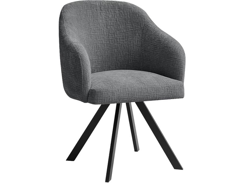 BOBOCHIC Stuhl SOPHIE Stoff dunkelgrau