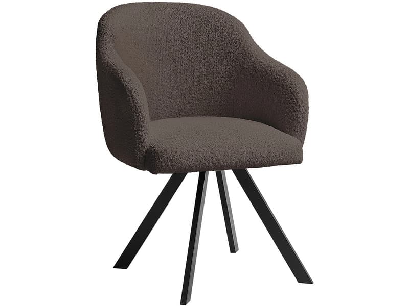 BOBOCHIC Stuhl SOPHIE Stoff rotbraun