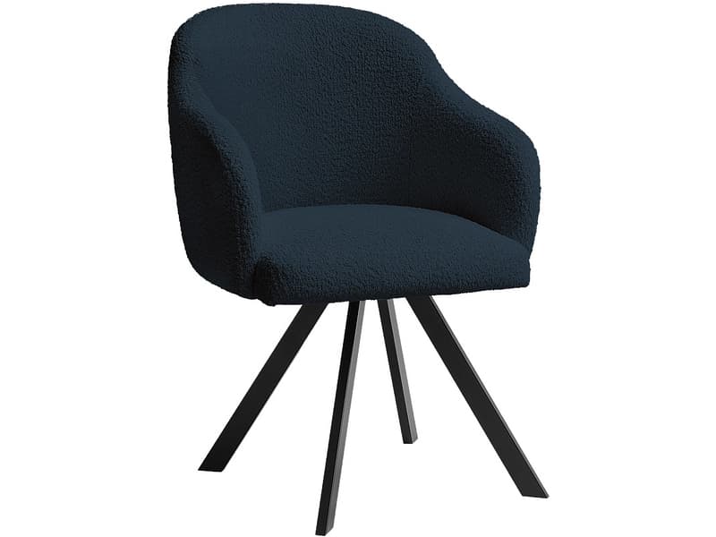 BOBOCHIC Stuhl SOPHIE Stoff dunkelblau