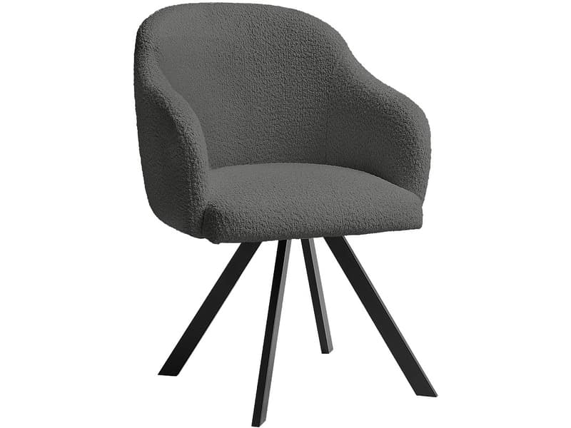 BOBOCHIC Stuhl SOPHIE Stoff dunkelgrau