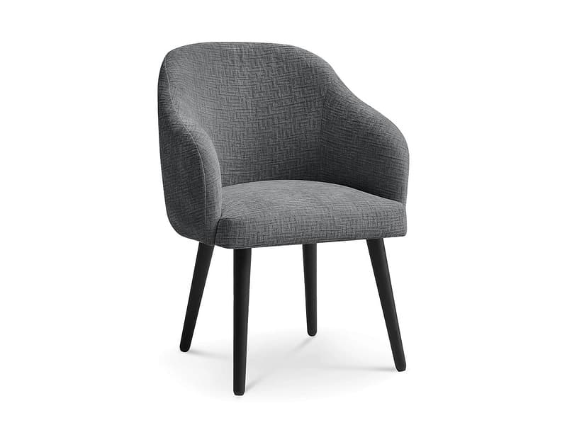 BOBOCHIC Stuhl SOPHIE Stoff dunkelgrau