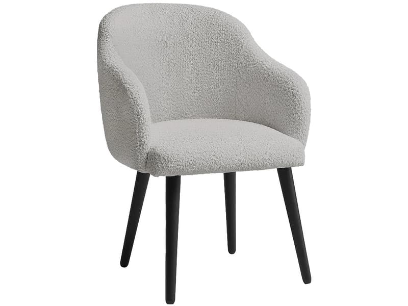 BOBOCHIC Stuhl SOPHIE Stoff hellgrau