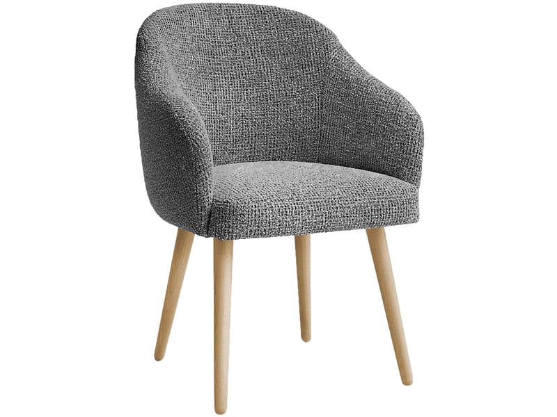 BOBOCHIC Stuhl SOPHIE Stoff dunkelgrau