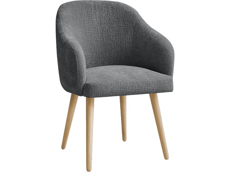 BOBOCHIC Stuhl SOPHIE Stoff dunkelgrau