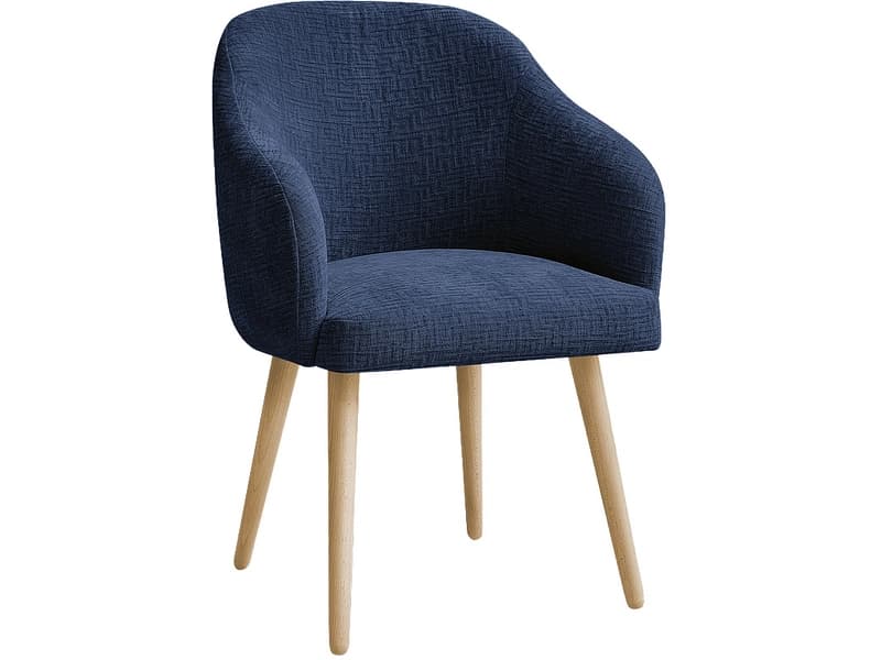 BOBOCHIC Stuhl SOPHIE Stoff dunkelblau